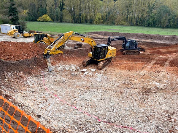 Entreprise TCTP 24 : réalisation du terrassement d'une station d'épuration aux Eyzies en Dordogne