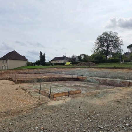 Implantation pour la construction de deux maisons neuve de 50m2 chacune